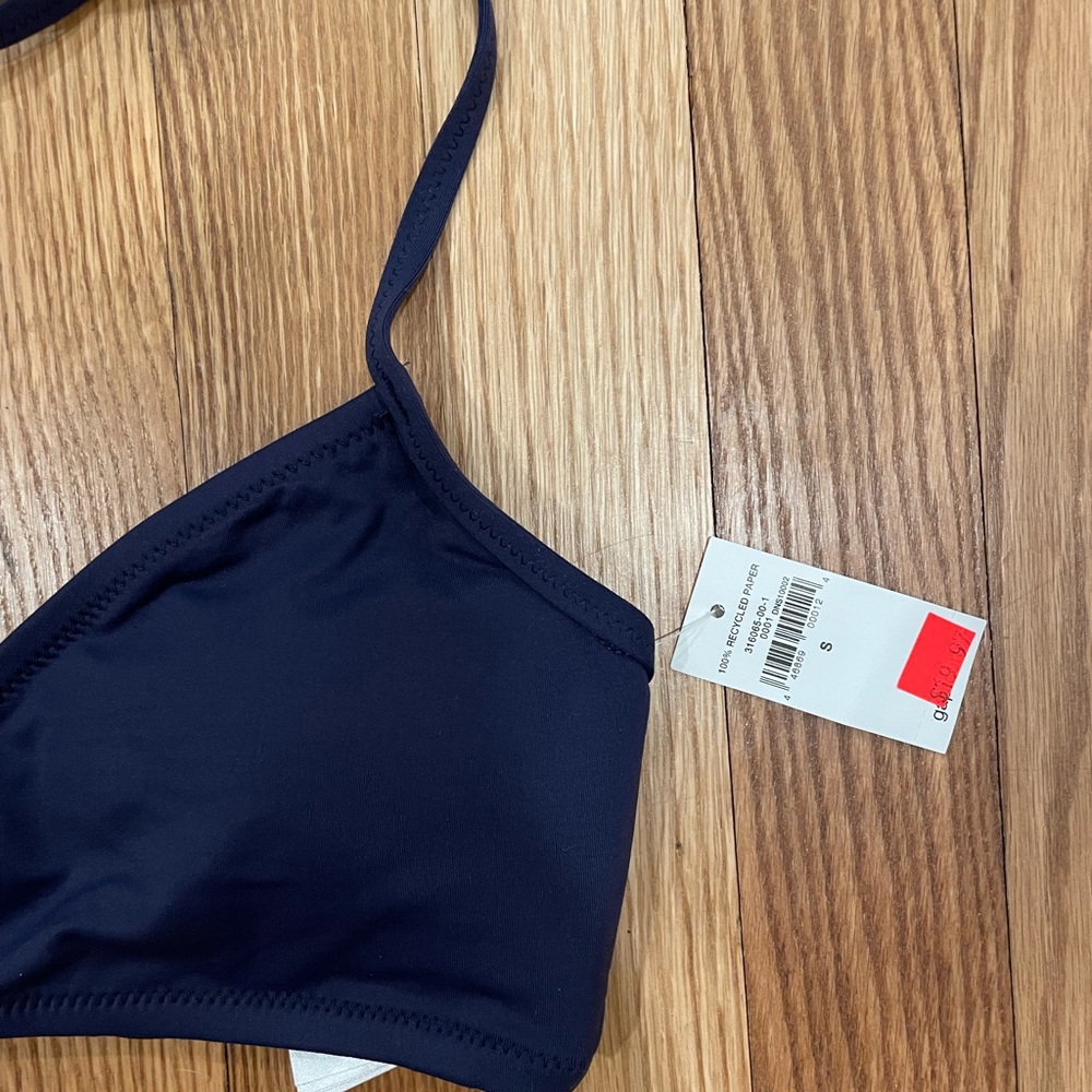 NWT GAP Navy Blue and White Bikini Minimalist Swimwear - Picture 8 of 9